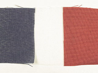 Image showing Vintage looking Flag of France