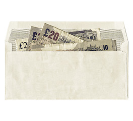 Image showing Vintage Money in envelope