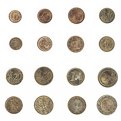 Image showing Vintage Euro coin - France