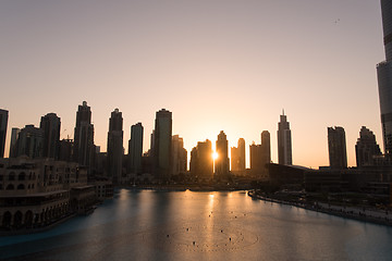 Image showing musical fountain in Dubai