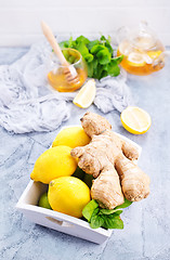 Image showing lemon,mint and gingers