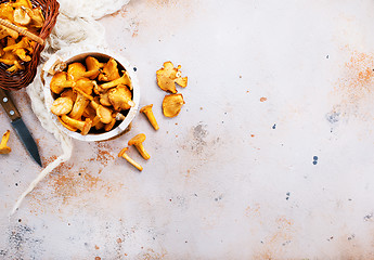 Image showing raw mushrooms