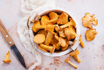 Image showing raw mushrooms