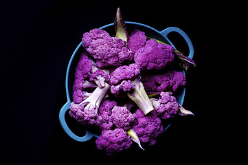 Image showing Fresh Purple Cauliflower