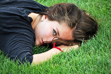 Image showing Female beauty expressions.