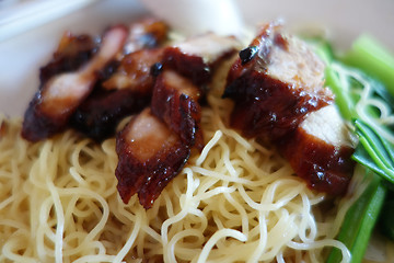 Image showing Popular Singapore Chinese street food, wantan mee