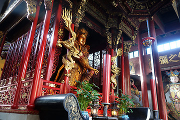 Image showing Traditional architecture of ancient chinese Lingyin temple