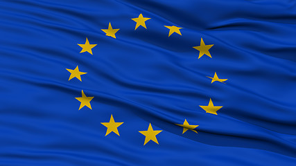 Image showing Closeup Europe Flag