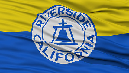 Image showing Closeup of Riverside City Flag