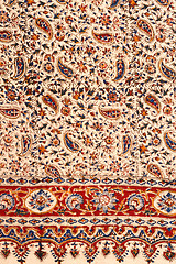 Image showing Closeup of persian carpet