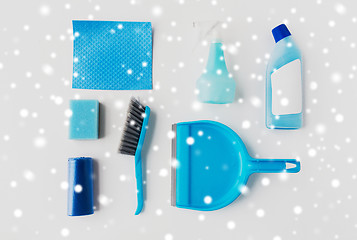 Image showing cleaning stuff on white background