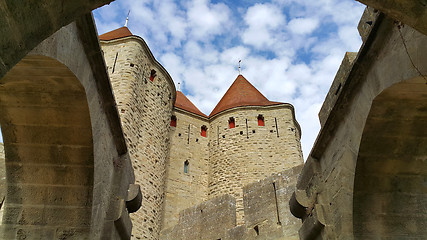 Image showing Medieval castle of Carcassonne, Languedoc-Roussillon, France