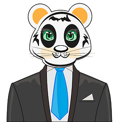 Image showing Animal panda in suit