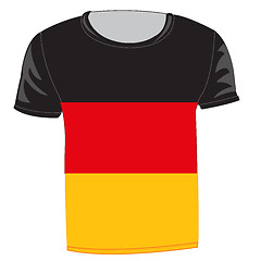 Image showing Flag germany on cloth