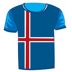 Image showing Cloth with flag iceland