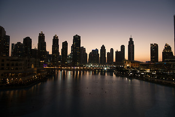 Image showing musical fountain in Dubai