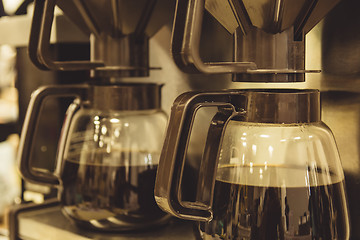 Image showing Coffee makers with filters