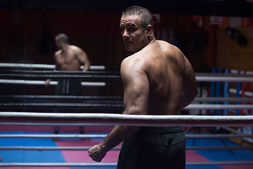 Image showing muscular professional kickboxer