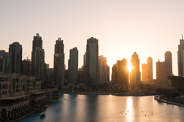 Image showing musical fountain in Dubai