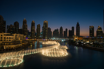 Image showing musical fountain in Dubai