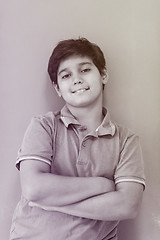 Image showing Portrait of a happy young boy