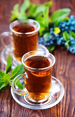 Image showing blueberry tea