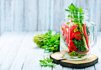 Image showing fresh vegetable salad