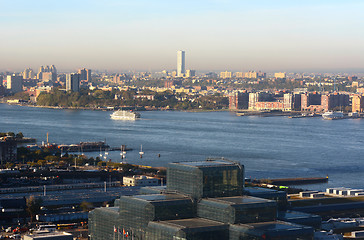 Image showing View from Manhattan, across the Hudson to New Jersey