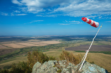 Image showing Flying windsock wind vane