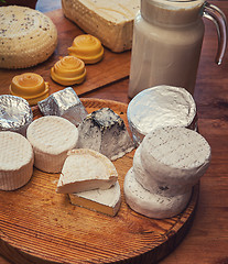 Image showing Set of different cheese