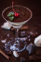 Image showing Ice cream chocolate dessert