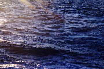 Image showing Windy blue sea