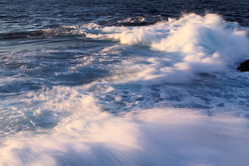 Image showing Windy blue sea