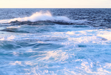 Image showing Windy blue sea