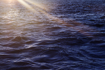 Image showing Windy blue sea