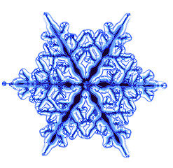 Image showing snow flake isolated