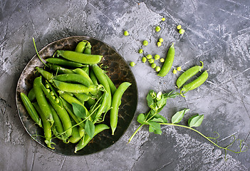 Image showing green peas