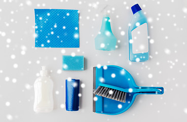 Image showing cleaning stuff on white background