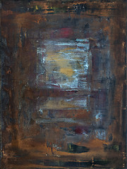 Image showing rusty abstract art on canvas