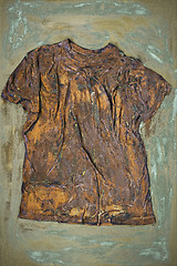 Image showing a rusty shirt on canvas art