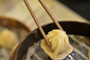 Image showing Traditional soup dumpling Xiao Long Bao