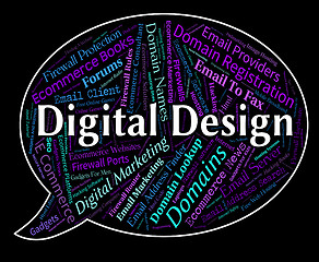 Image showing Digital Design Means Technology Computer And Electronic