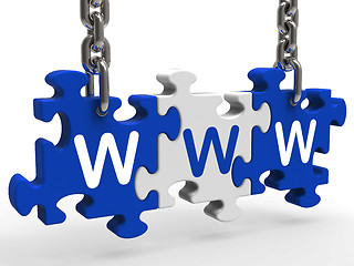 Image showing Www Puzzle Shows Online Websites Or Internet