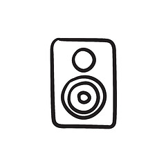 Image showing MP3 player sketch icon.