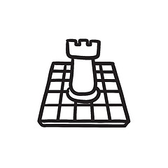 Image showing Chess sketch icon.