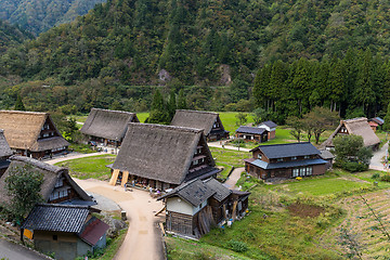 Image showing Traditional village Shirakawago in Japan