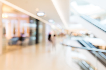 Image showing Blurred shopping mall background