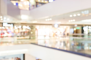 Image showing Abstract blur shopping mall and retails store interior for backg