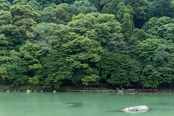 Image showing Lake in arashiyama