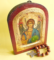 Image showing rosary and icon